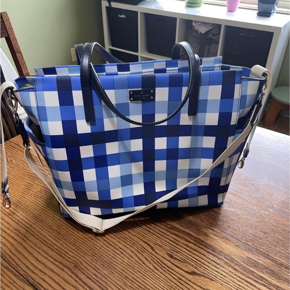 Kate Spade Diaper bag Blue leather - Picture 2 of 5
